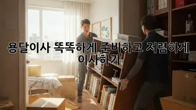 용달이사, 똑똑하게 준비하고 저렴하게 이사하기!